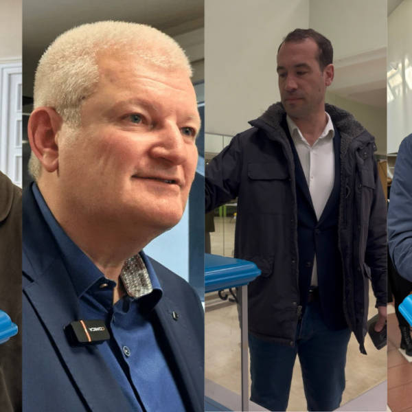 De gauche à droite : Maryline Simoné, Olivier Falorni, Thibaut Guiraud et Christophe Batcabe | TL - INF la Rochelle