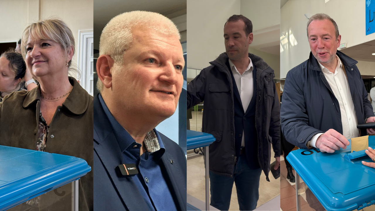 De gauche à droite : Maryline Simoné, Olivier Falorni, Thibaut Guiraud et Christophe Batcabe | TL - INF la Rochelle