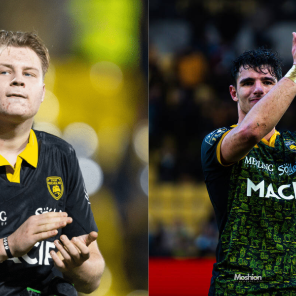Kirill Fraindt (à gauche) a resigné jusqu’en 2028. Matthias Haddad (à droite) a rassuré sur son état de santé | Stade Rochelais