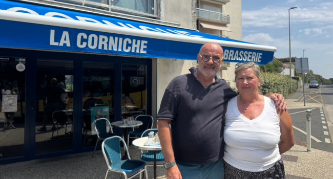 Sylvie et David Romian, les propriétaires du bar "La Corniche" | TL - INF LR