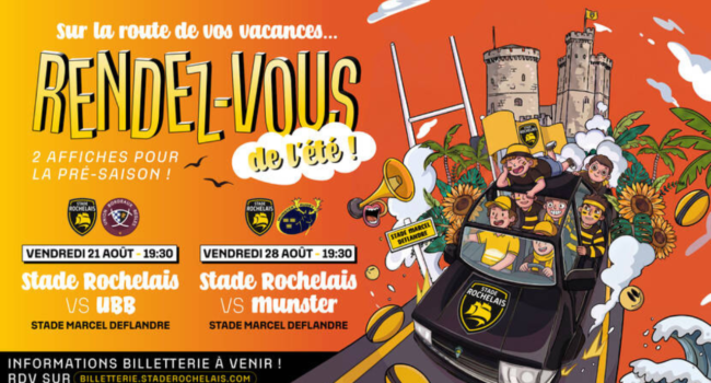 Matchs amicaux : le Stade Rochelais affrontera Bordeaux et le Munster cet été
