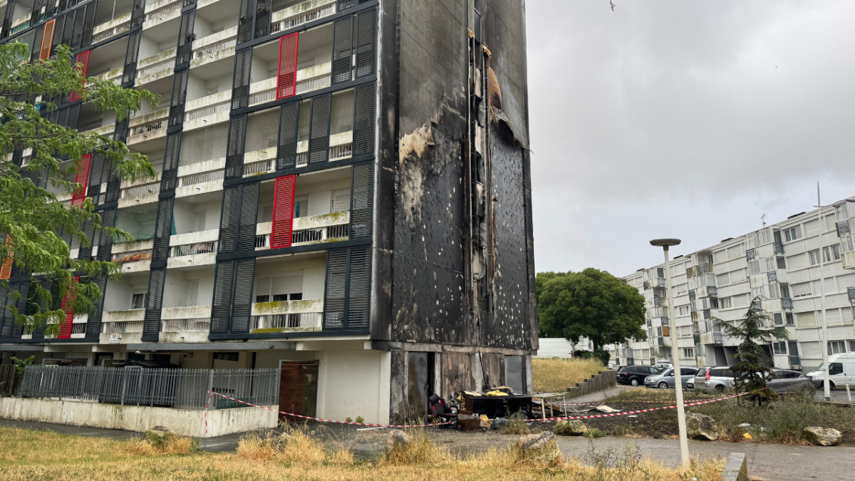 incendie, mireuil, immeuble feu