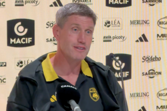 Ronan O'Gara après en conférence de presse après la qualification de son équipe en phases finales du Top 14 | TL - INF LR