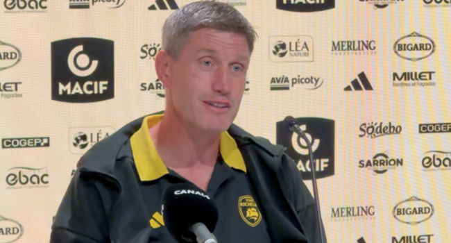 Ronan O'Gara après en conférence de presse après la qualification de son équipe en phases finales du Top 14 | TL - INF LR