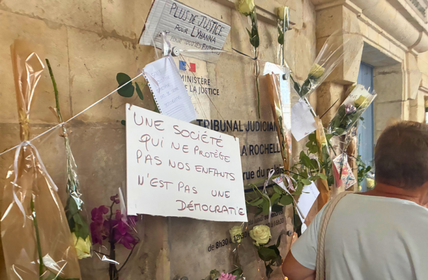 Lyhanna, palais de justice, tribunal la rochelle, manifestation enfant, demande justice