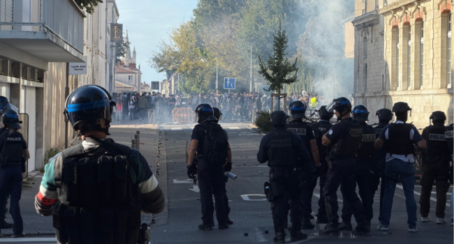 La Rochelle, manifestation, blocus, lycée,