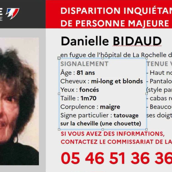 disparition inquiétante, La Rochelle, Danielle bidaud