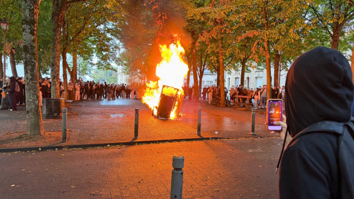 lycée dautet, manifestation, lycée, feu, lycéen, incendie