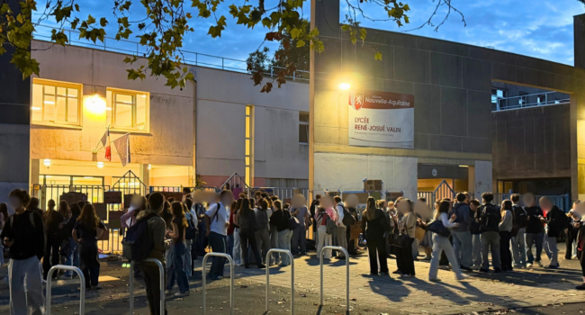 blocage lycée, lycée valin la rochelle, lycée