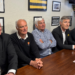 La famille Élissalde était au côté du maire Olivier Falorni et du président du Stade Rochelais, Vincent Merling | TL - INF LR