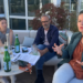 Léa Crestois, Olivier Godin et Océane Mariel (de gauche à droite), du groupe « La Rochelle Unie », dénoncent des régressions dans le nouveau règlement intérieur du conseil municipal | TL - INF LR