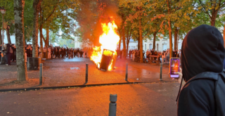 lycée dautet, manifestation, lycée, feu, lycéen, incendie