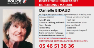disparition inquiétante, La Rochelle, Danielle bidaud